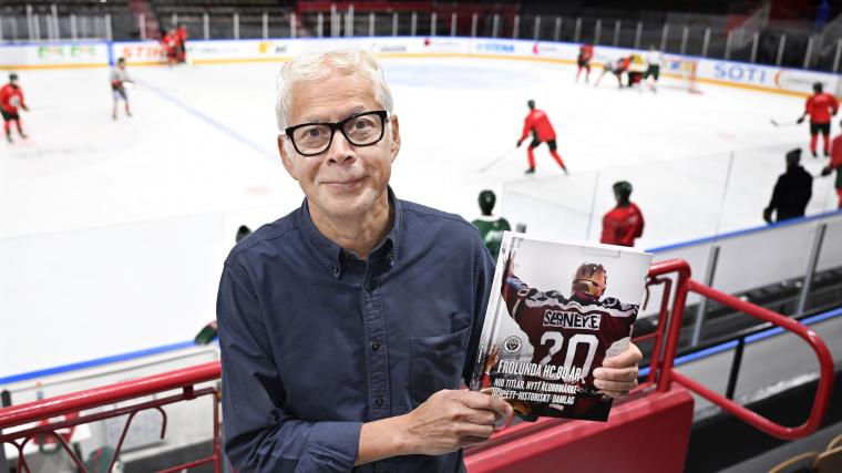 Frölunda HC:s presschef Peter Kymmer är författare till nya boken ”Frölunda HC 80 år\