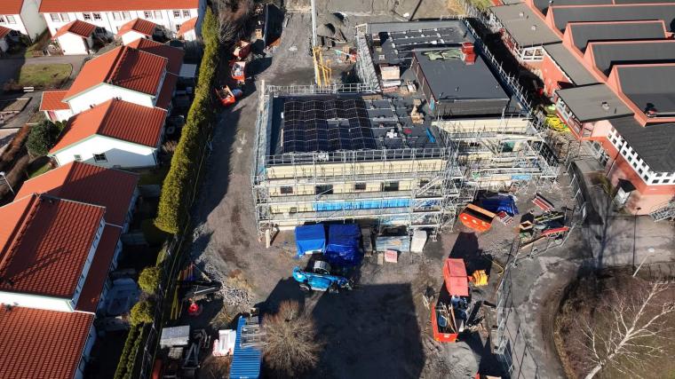 Mellan Lexby skola och bostäderna på Nygårdsvägen ska den nya förskolan ligga. Tidigare har det bland annat varit cykelparkering på platsen.