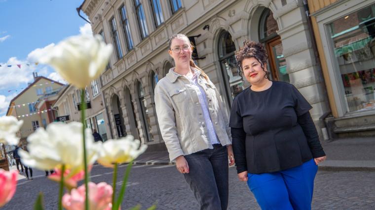 Camilla Boström, evenemangsansvarig, och kommunikatören Shecko Amoor.