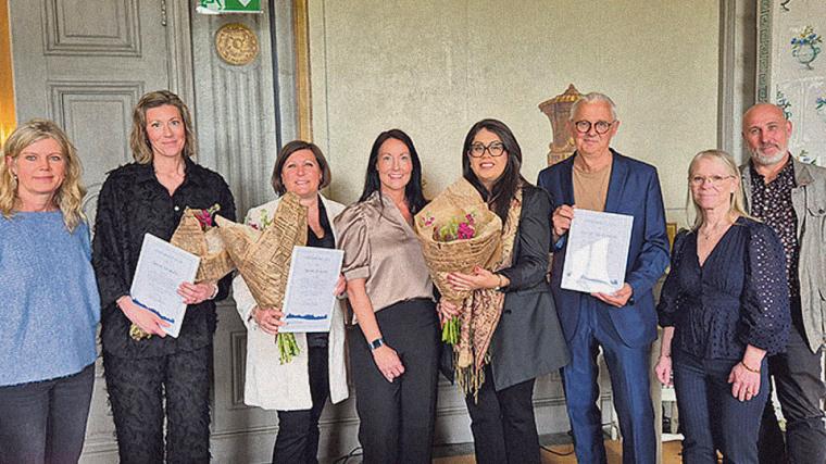 Rektor Ulrika Hedenberg, vårdcentralchef Tannaz Kamali och rektor Sandra Hultberg samarbetar för &Ouml;jersjöbarnens hälsa.