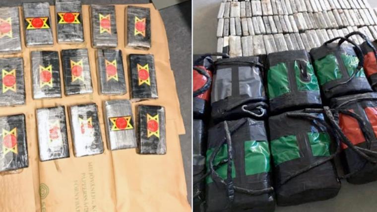 Paket med kokain som flöt i land på Styrsö och lagerlokalen i Landvetter.