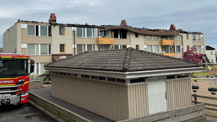 Lägenheten är utbrunnen och det kommer ta tid innan hyresgästerna kan återvända.