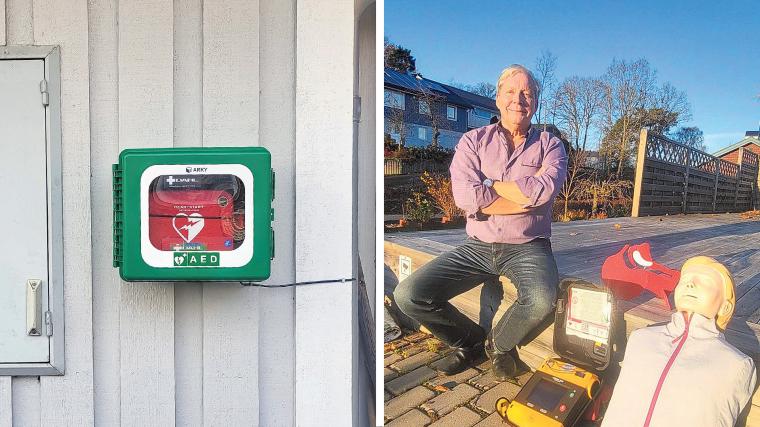 Nu har en dygnet runt-tillgänglig defibrillator installerats på Kullbäckstorpsvägen i Mölnlycke, via ett privat initiativ.