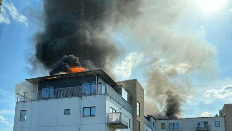Inga personer kom till skada under förra helgens brand i Landvetter.