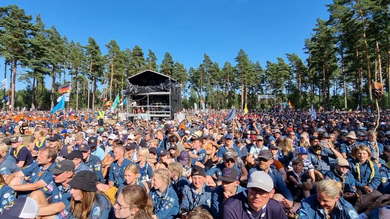 &Ouml;ver 11000 scouter samlades för ett jättestort Jamboree utanför Kristianstad i början på augusti.