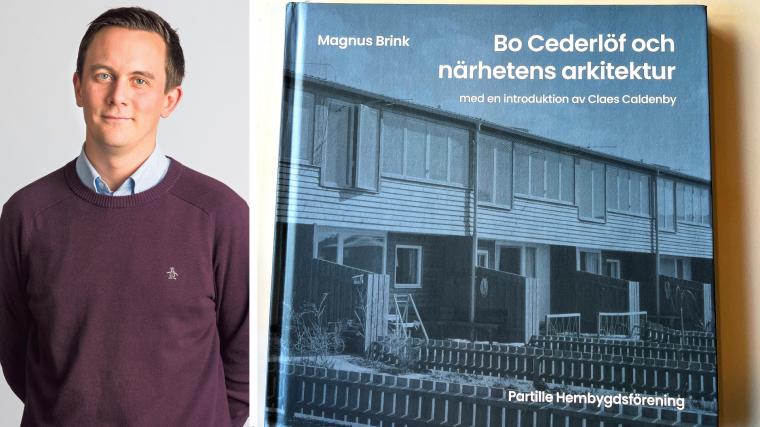 ”Bo Cederlöf och närhetens arkitektur” är skriven av Magnus Brink (introduktion av Claes Caldenby) och utgiven av Partille hembygdsförening.