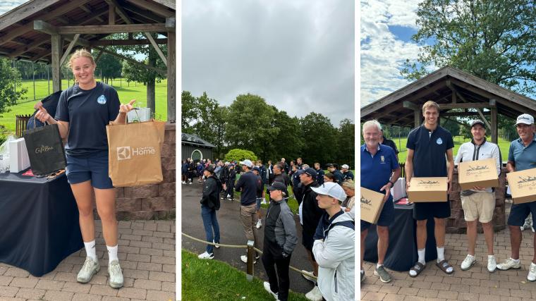 Isabelle Ranch slog längsta driven när Alingsås HK:s Partnergolf avgjordes. Segrade gjorde lag Landström.