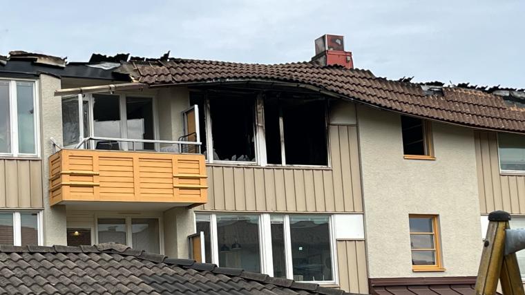 Det är stora skador på fastigheten.