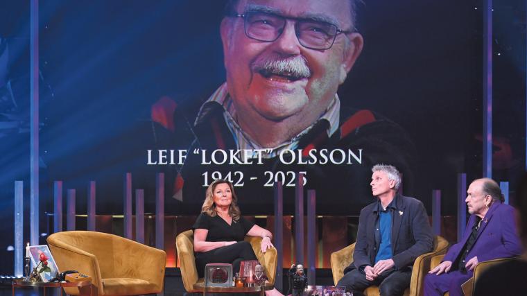 Programledaren Lotta Engberg, radiosporten-profilen Christian Olsson och Lasse Stefanz-sångaren Olle Jönsson delade med sig av sina minnen av ”Loket”.