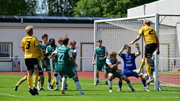 Grönklädda Alingsås IF besegrade Gerdskens BK med 1–0 efter mål av Gustav Blomgren.