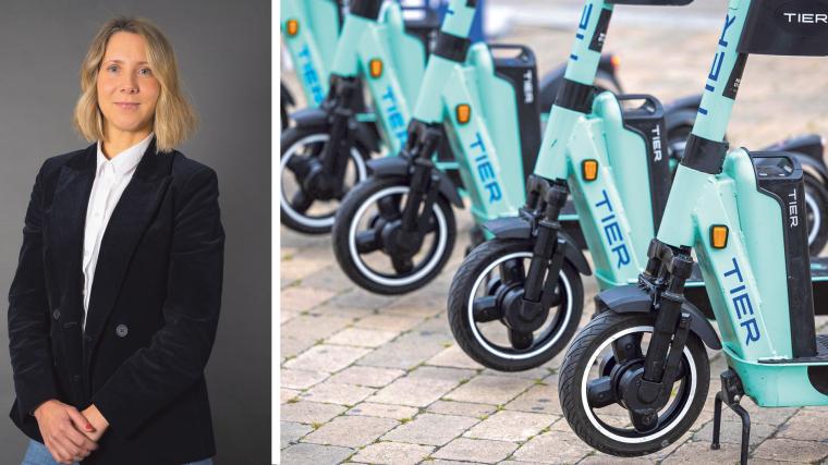 Emma Johansson, trafikchef i Partille kommun. Tier är ett av företagen som snart ska börja hyra ut elsparkcyklar i kommunen.<br /><br />