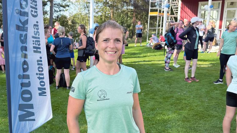 Initiativtagaren till Motionskicken, Marie Persson som på tio år växt till att finnas på åtta orter.