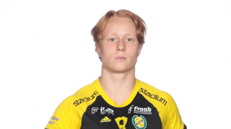 Gustaf Wedberg från sin senaste säsong i Sävehof, säsongen 2020. Han tog även ett SM-guld med Sävehof innan han flyttade till Hallby.