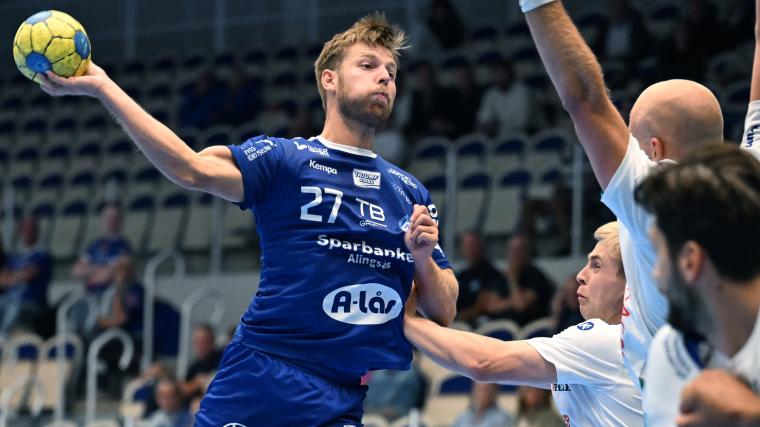 August Wiger som precis har skrivit på för Alingsås visade på spänst och gjorde fyra mål mot IF Hallby
