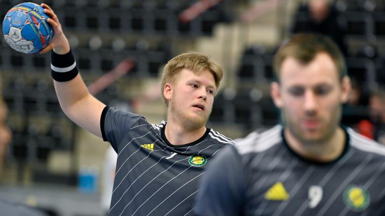 Två landslagspelare inför ikväll. Felix Möller (SVE) och Vetle Eck Aga (NOR)