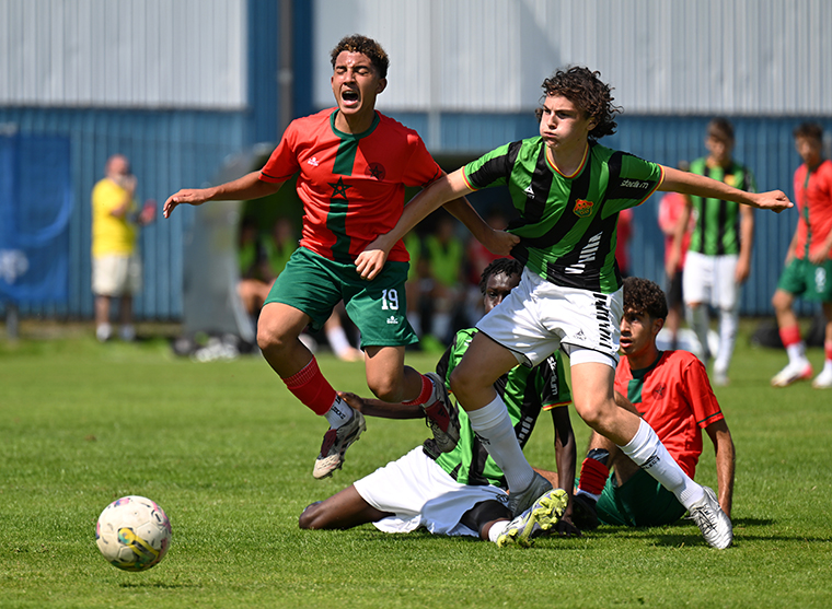 Gais P16-lag var ett av lagen som spelade på Stenkullens IP under måndagen. För deras del blev det en 6–0-vinst mot marockanska Club Municipal de Casablanca.