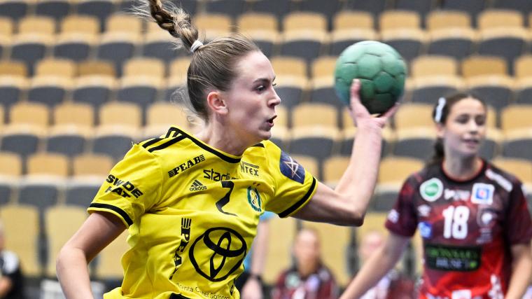 Ida Sember blev bästa målskytt från sin högerkant med sex mål i storsegern i Västerås. 33-18 slutade matchen.