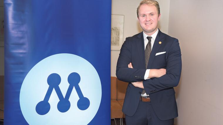 Moderaternas nya kandidat Viktor Lundblad