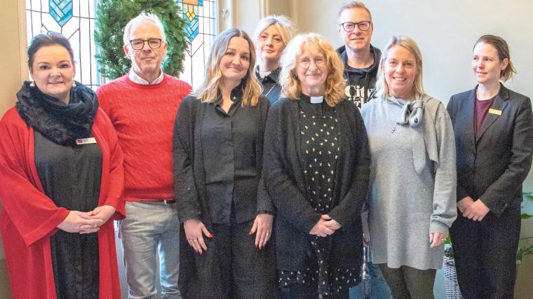 Marie Enoch, Frälsningsarmén, Bertil Carlsson, Hela Människan, Noomie Hammar, Equmeniakyrkan, Lena-Carin &Auml;ngslycke, Svenska kyrkan, Katarina Egfors Härnring, Svenska kyrkan, Peter Lewin, Pingstkyrkan, Anna Hartman och Alexandra Fredman, Grand Hotel.