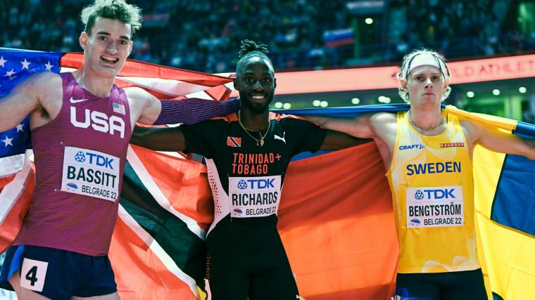 Carl Bengtström från Landvetter tävlar till vardags för &Ouml;rgryte IS. Nu är han den snabbaste svensken genom tiderna på 400 meter – samtidigt blev det även brons på inomhus-VM i Belgrad. Jereem Richards (Trinidad) blev etta och Trevor Bassitt (USA) knep silvret.