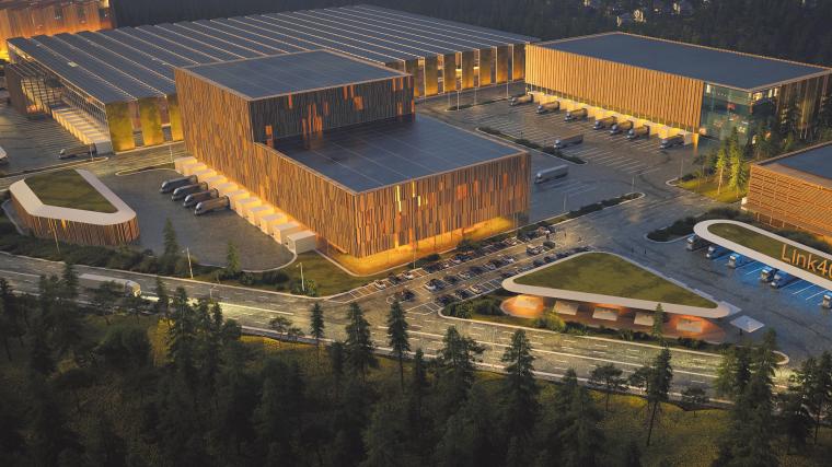 Link40 är tänkt att fungera som en regional logistikhubb där gods kan lastas om och fordon kan laddas, så att färre tunga transporter går in till staden.