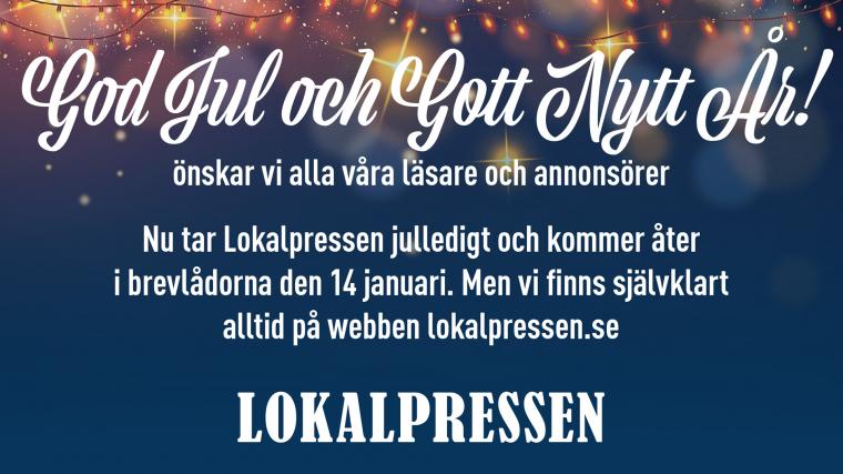 God Jul och Gott Nytt &Aring;r önskar lokalpressen.se