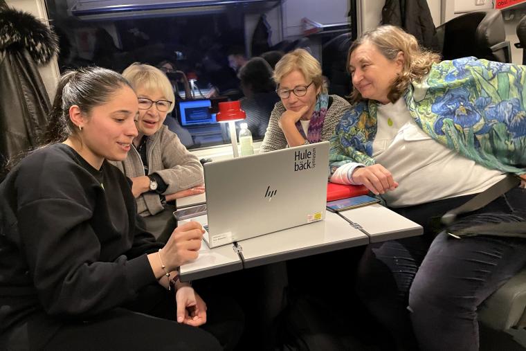 Från vänster: Alina, Kerstin, Kerstin och Nataliia.