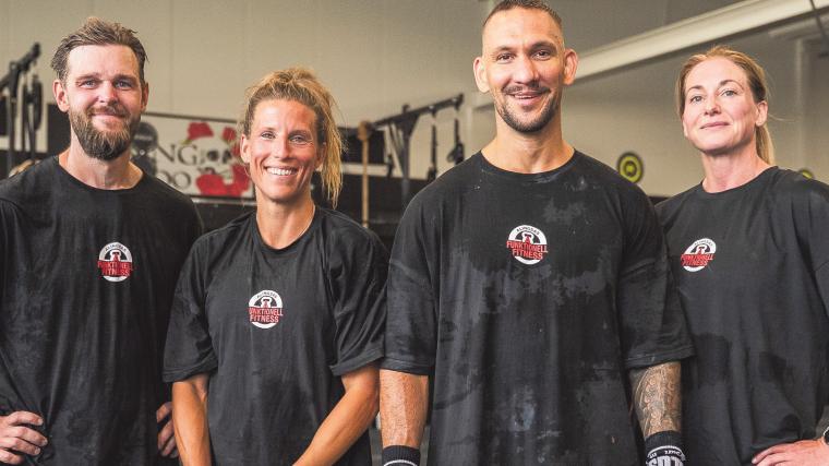 Hampus Ekman, Maria Hautau, Linus Salomonsson och Carolina Wallström är teamet bakom nya Alingsås funktionell fitness.