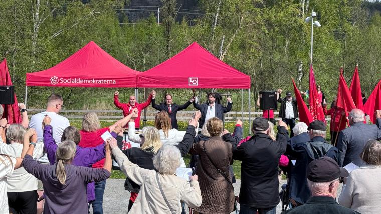 Gemensam kamp för rättvisa och solidaritet genomsyrade 1 maj enligt traditionen.
