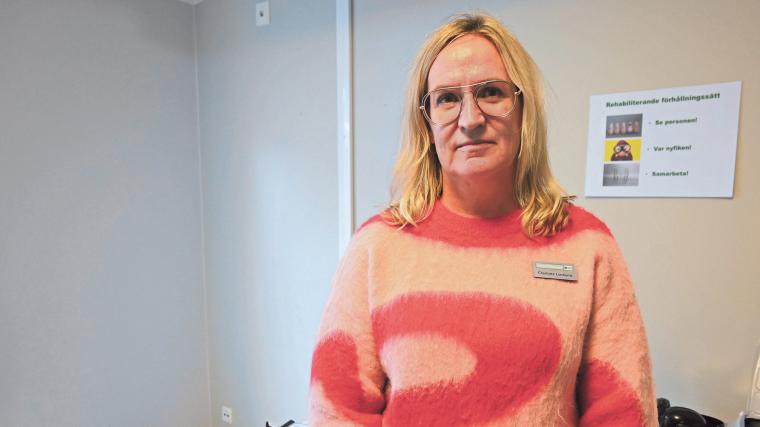 Charlotte Lundqvist, samordnare och vårdlärare på Vuxenutbildningen i Mölnlycke.